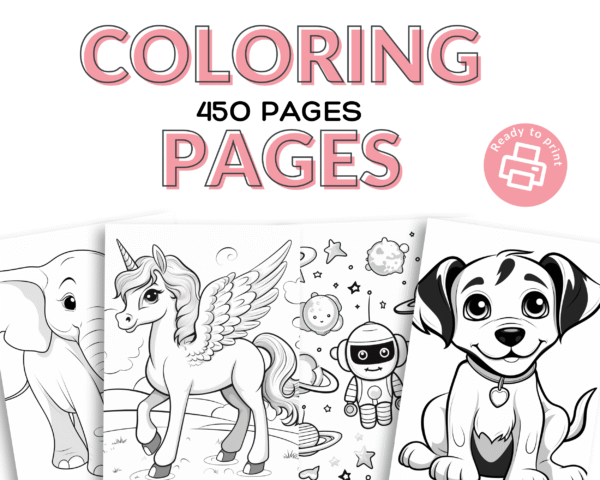450 Printable Coloring Pages